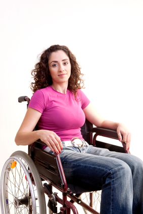 Wheelchair woman Multiple Sclerosis and Multiple Risk Factors